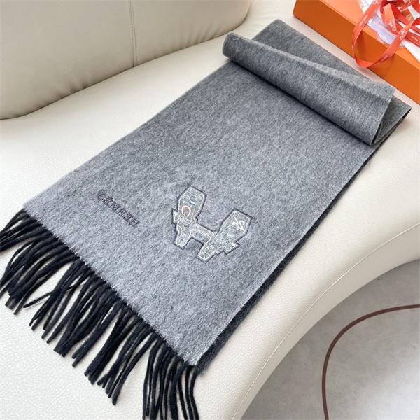 3 色アート刺繍 奢華風 エルメス コピー マフラー 秋冬保温 高品質定番 HERMES