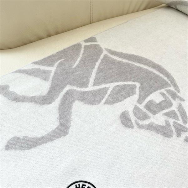 ピースシンボル柄 HERMES ライトグレー エルメス 偽物 マフラー 秋冬高品質アクセサリー