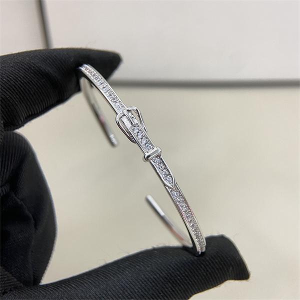 ダイヤ調ベルトバックル 3 色展開 HERMES エルメス 偽物 ブレスレット 高品質アクセサリー