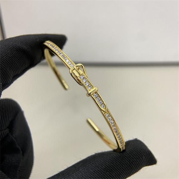 ダイヤ調ベルトバックル 3 色展開 HERMES エルメス 偽物 ブレスレット 高品質アクセサリー