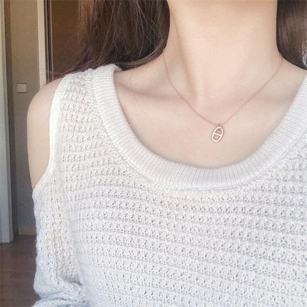 ピッグノーズ柄 2 色展開 エルメス コピー ネックレス 高品質アクセサリー