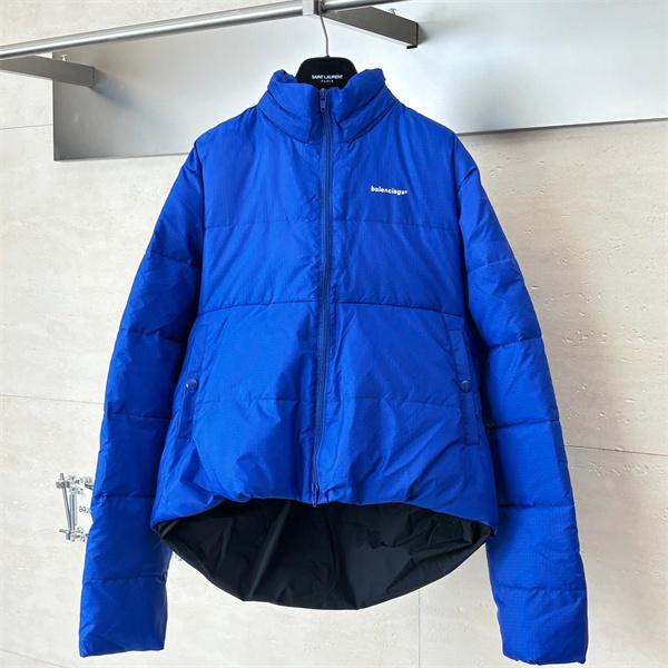 ブルーショートカット BALENCIAGA ポップシンプル バレンシアガ スーパーコピー ダウンジャケット 上質デザイン