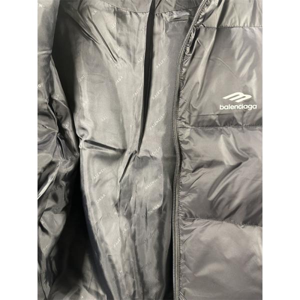 ダークグレーシンプルロゴ バレンシアガ コピー ダウンジャケット BALENCIAGA 秋冬高品質アウター