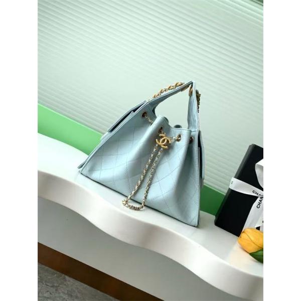 CHANEL シャネル 激安 ドローストリングバッグ レディース キルティング レザー ショルダー ハンドバッグ 上品パステルカラー