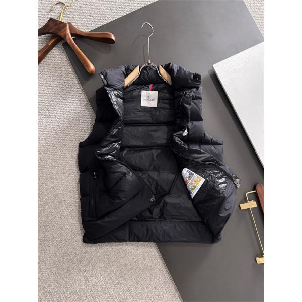 ブラックシンプル ダウンベスト モンクレール スーパーコピー アウター 秋冬 温かさ重視 MONCLER