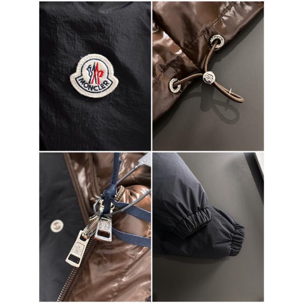 ベージュカラーブロック 立領 モンクレール コピー ダウンジャケット MONCLER 秋冬必須アイテム
