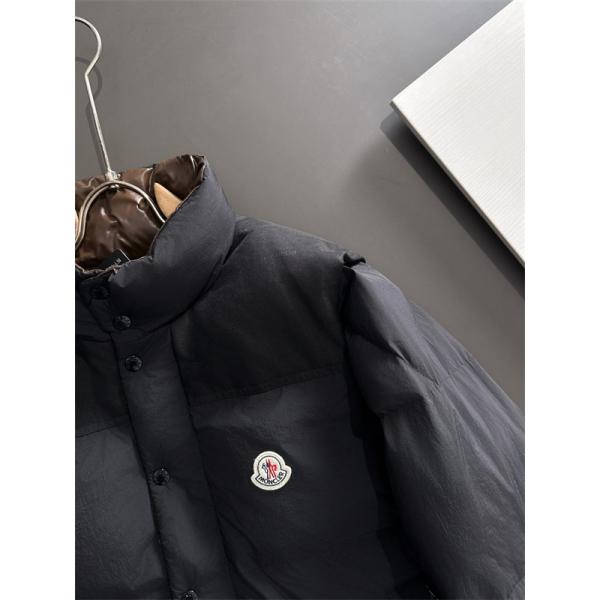 ベージュカラーブロック 立領 モンクレール コピー ダウンジャケット MONCLER 秋冬必須アイテム