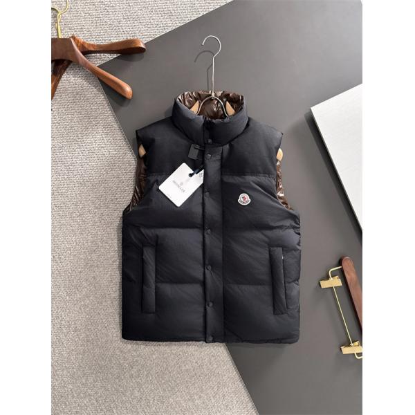 ベージュカラーブロック 立領 モンクレール コピー ダウンジャケット MONCLER 秋冬必須アイテム