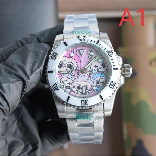 マルチキャラ可愛デザイン ROLEX ロレックスコピー 時計 904L精鋼ケース 機械式自動巻き 高品質