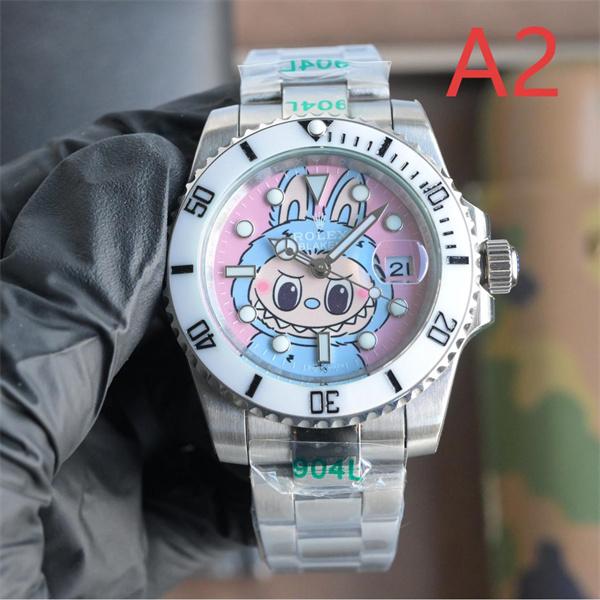 マルチキャラ可愛デザイン ROLEX ロレックスコピー 時計 904L精鋼ケース 機械式自動巻き 高品質
