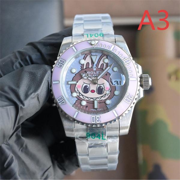 マルチキャラ可愛デザイン ROLEX ロレックスコピー 時計 904L精鋼ケース 機械式自動巻き 高品質