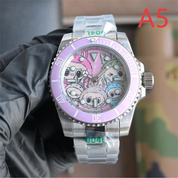 マルチキャラ可愛デザイン ROLEX ロレックスコピー 時計 904L精鋼ケース 機械式自動巻き 高品質