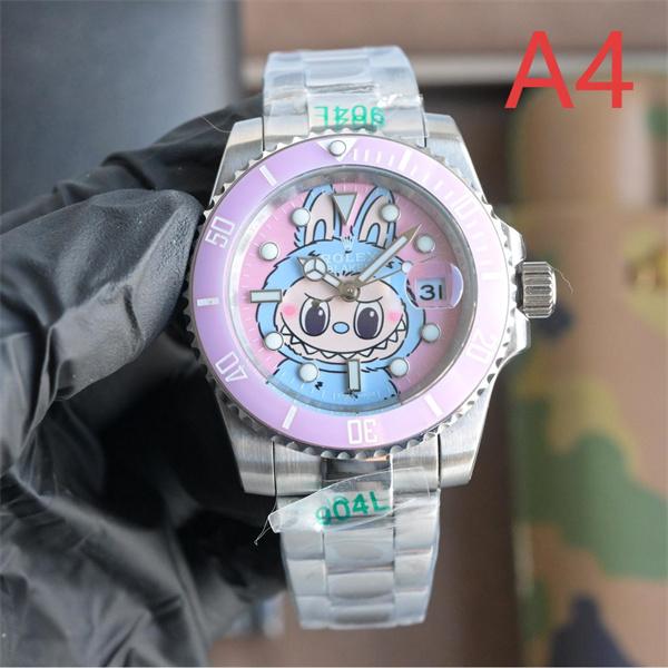 マルチキャラ可愛デザイン ROLEX ロレックスコピー 時計 904L精鋼ケース 機械式自動巻き 高品質