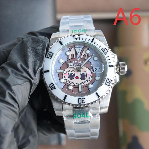 マルチキャラ可愛デザイン ROLEX ロレックスコピー 時計 904L精鋼ケース 機械式自動巻き 高品質