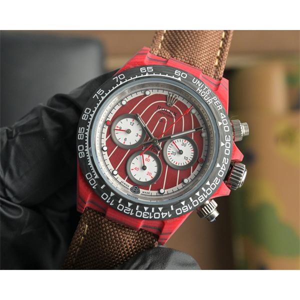 レッドカーボンカスタム ダイナマイト風 ROLEX ロレックス コピー時計 40×11.3mm 自動巻メカニカル