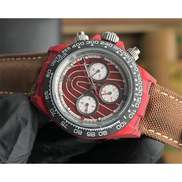 レッドカーボンカスタム ダイナマイト風 ROLEX ロレックス コピー時計 40×11.3mm 自動巻メカニカル