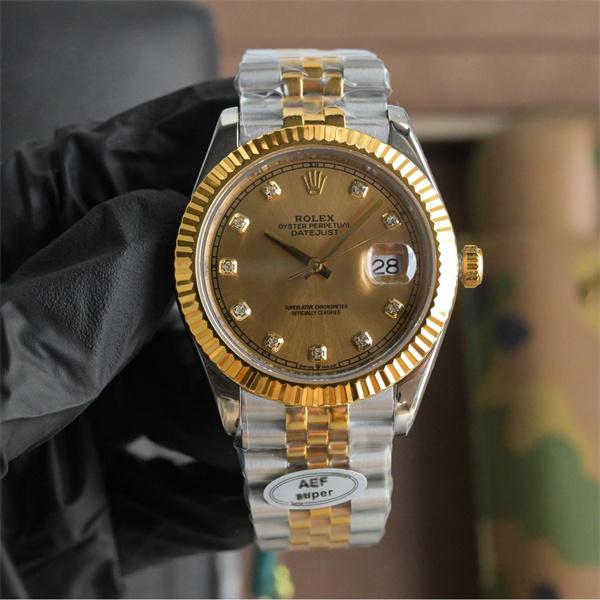 ロレックス デイトジャスト 間金ダイヤモンド 41mm ファクトリー 3255 機芯 ROLEX  コピー時計 