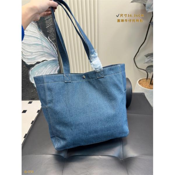 ☆2025最新☆CELINE セリーヌトートバッグ スーパーコピーデニム素材人気大容量36*36CM