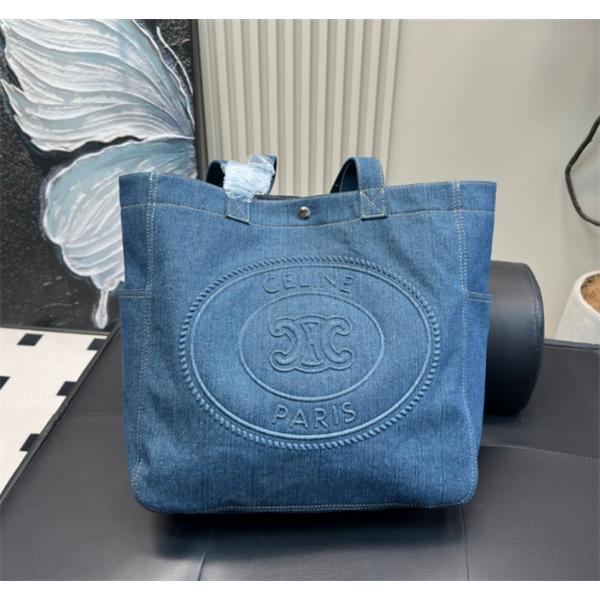 ☆2025最新☆CELINE セリーヌトートバッグ スーパーコピーデニム素材人気大容量36*36CM