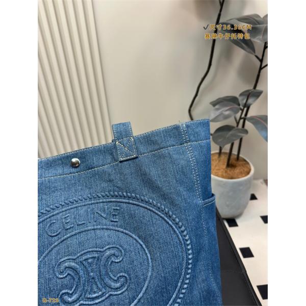 ☆2025最新☆CELINE セリーヌトートバッグ スーパーコピーデニム素材人気大容量36*36CM