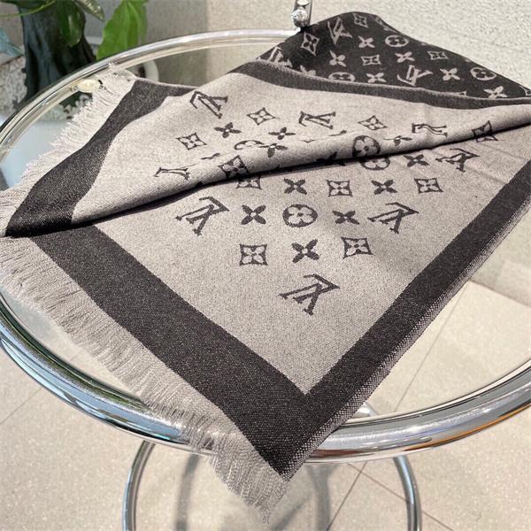 Louis Vuitton ルイ・ヴィトン 限定リバーシブル カシミヤシルクマフラー 48×200cm