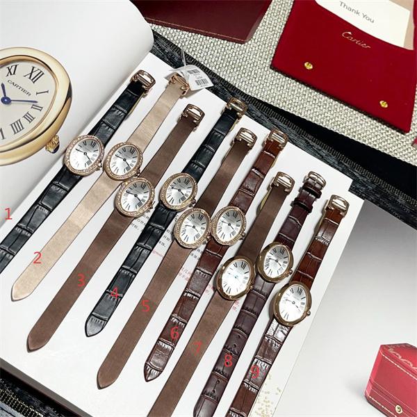 Cartier カルティエ Baignoire（バニワール） コレクション レディース コピー 腕時計 スイス製クォーツ ローマ数字インデックス 人気定番