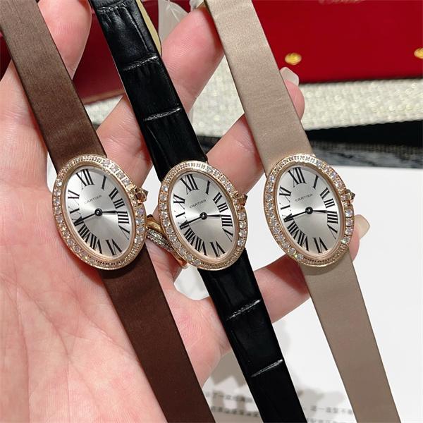 Cartier カルティエ Baignoire（バニワール） コレクション レディース コピー 腕時計 スイス製クォーツ ローマ数字インデックス 人気定番