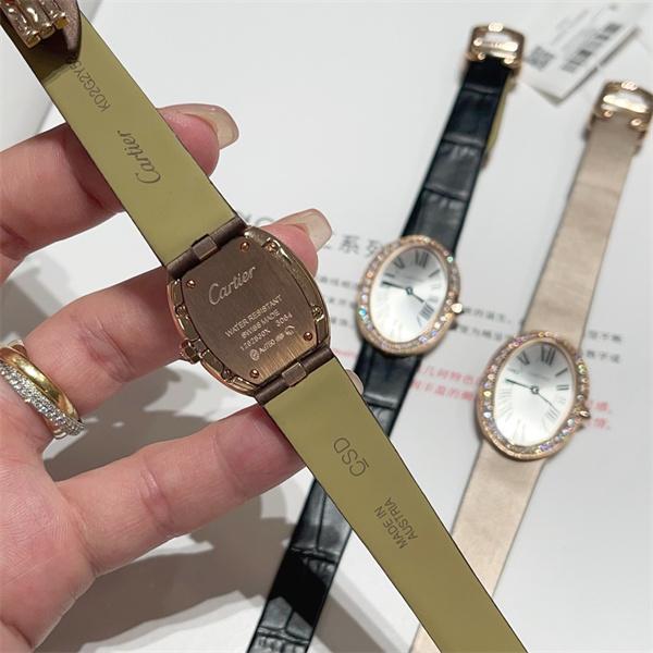 Cartier カルティエ Baignoire（バニワール） コレクション レディース コピー 腕時計 スイス製クォーツ ローマ数字インデックス 人気定番
