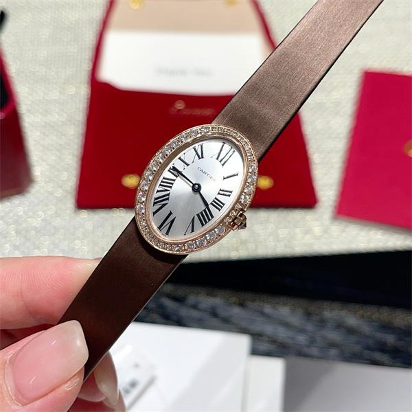 Cartier カルティエ Baignoire（バニワール） コレクション レディース コピー 腕時計 スイス製クォーツ ローマ数字インデックス 人気定番