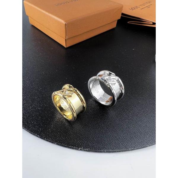 ダブルロゴ エンボス加工 激安人気 スーパーコピー  LOUIS VUITTON ルイヴィトン シルバー指輪 2025秋冬