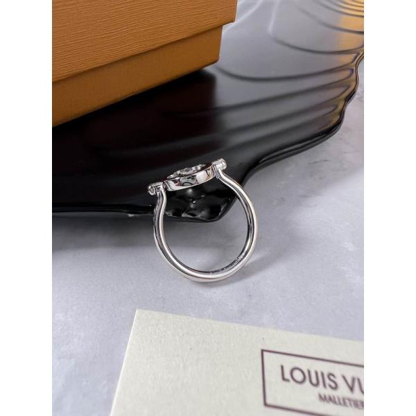 ルイヴィトン LOUIS VUITTON 幾何学的刻印 シルバーメッキ スーパーコピー ユニセックス 指輪 シンプル典雅