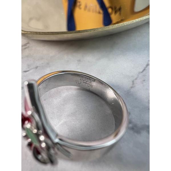 ルイヴィトン LOUIS VUITTON  立体的イニシャル スリムバンド メンズ スーパーコピー 指輪 マスキュリン