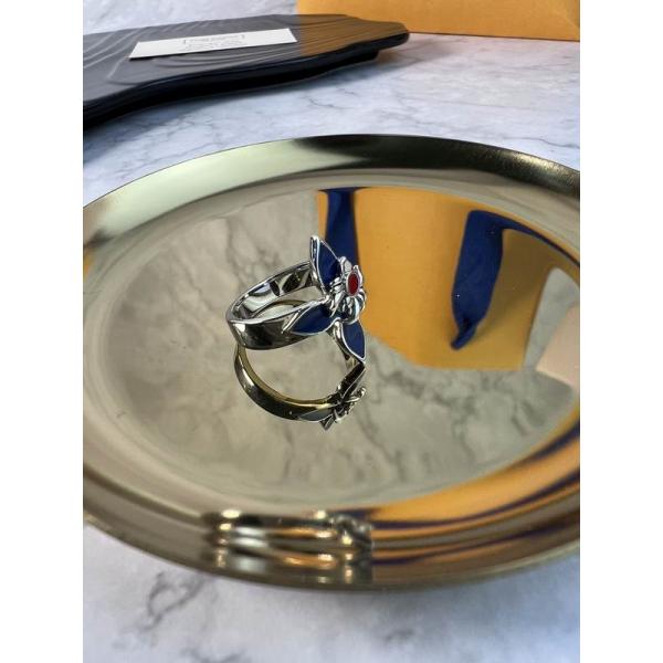 ルイヴィトン LOUIS VUITTON  立体的イニシャル スリムバンド メンズ スーパーコピー 指輪 マスキュリン