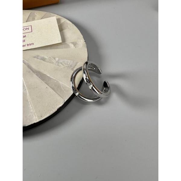 ダブルリングデザイン シルバー / ゴールド スタイリッシュ ルイヴィトン LOUIS VUITTON ユニセックス コピー 指輪