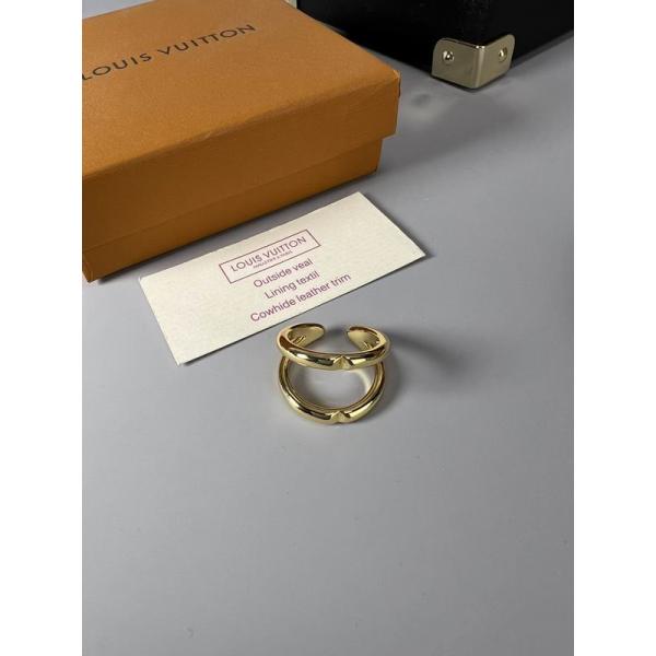 ダブルリングデザイン シルバー / ゴールド スタイリッシュ ルイヴィトン LOUIS VUITTON ユニセックス コピー 指輪