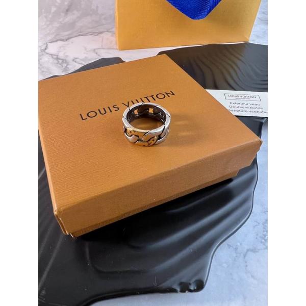 チェーンリンク ブラックメタル マスキュリン LOUIS VUITTON ルイヴィトン コピー メンズ指輪