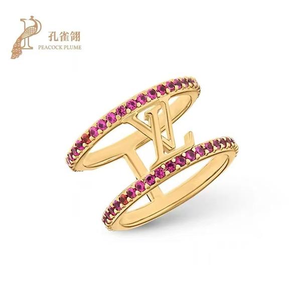 宝石镶嵌 ゴールド / シルバー ルイヴィトン LOUIS VUITTON スーパーコピー指輪 レディース 華やか