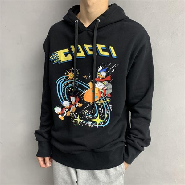 GUCCI コピー パーカー 保温性抜群 ブラック グッチ ユニセックス トレンディ 秋冬必須アイテム