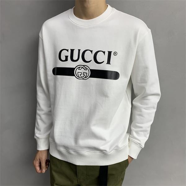 モノクロロゴ ホワイト グッチ GUCCI スーパーコピー パーカー ユニセックス ミニマル 2025秋冬コーデ