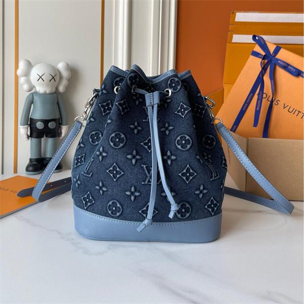 Louis Vuitton デニムブルー ルイヴィトン バケットバッグ コピー 82599 レディース トレンディ