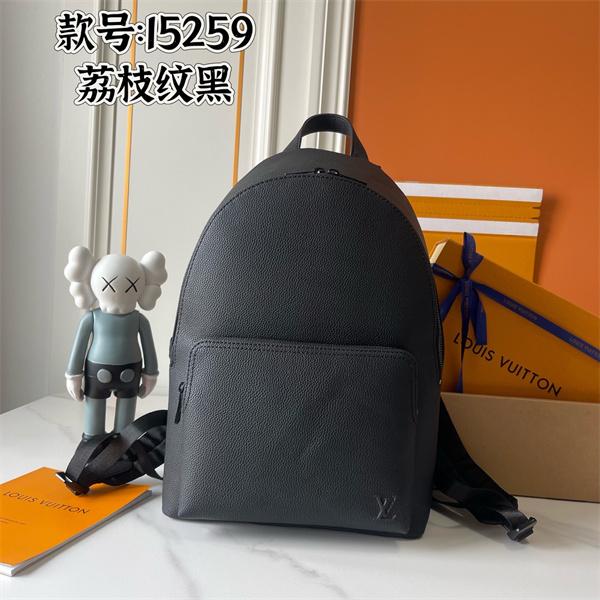 ライチ革ブラック Louis Vuitton バックパック ルイヴィトン コピー 15259 ユニセックス 実用