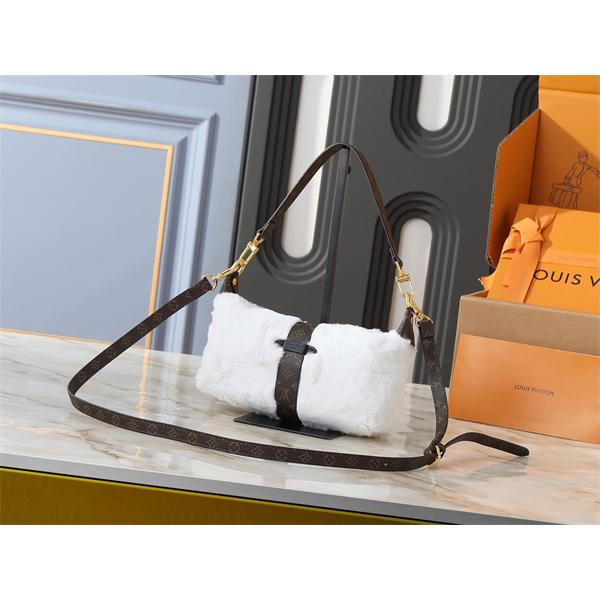 ホワイトフリース ロゴアクセント Louis Vuitton ルイヴィトン ショルダーバッグ コピー レディース ファッショナブル
