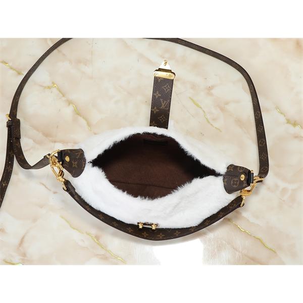 ホワイトフリース ロゴアクセント Louis Vuitton ルイヴィトン ショルダーバッグ コピー レディース ファッショナブル