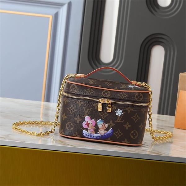 カートゥーンプリント チェーン付き ルイヴィトン ミニボックスバッグ Louis Vuitton コピー レディース プレッシャス