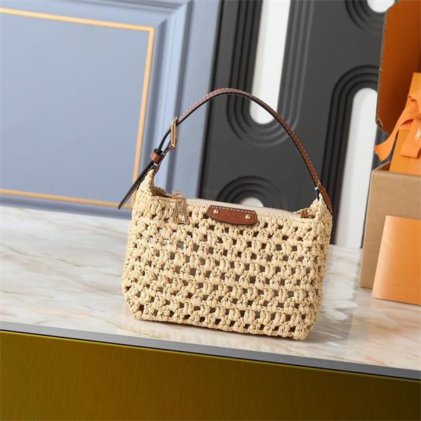 サマー風草編み レザーハンドル Louis Vuitton ルイヴィトン ハンドバッグ スーパーコピー レディース クール