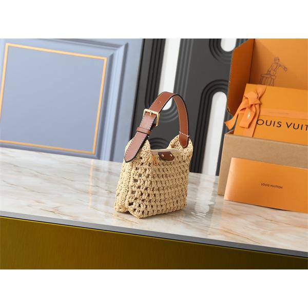 サマー風草編み レザーハンドル Louis Vuitton ルイヴィトン ハンドバッグ スーパーコピー レディース クール