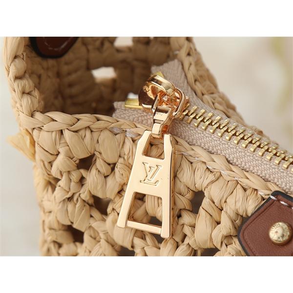 サマー風草編み レザーハンドル Louis Vuitton ルイヴィトン ハンドバッグ スーパーコピー レディース クール