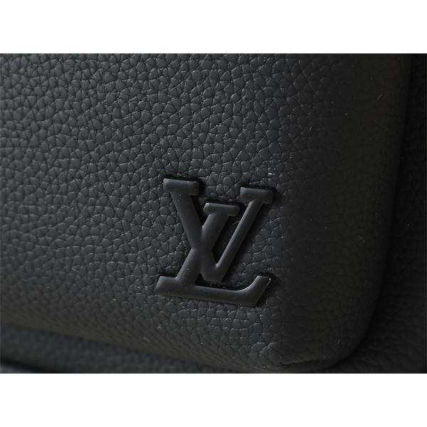 ブラックレザー 多ポケット ルイヴィトン チェストバッグ スーパーコピー メンズ ビジネス Louis Vuitton