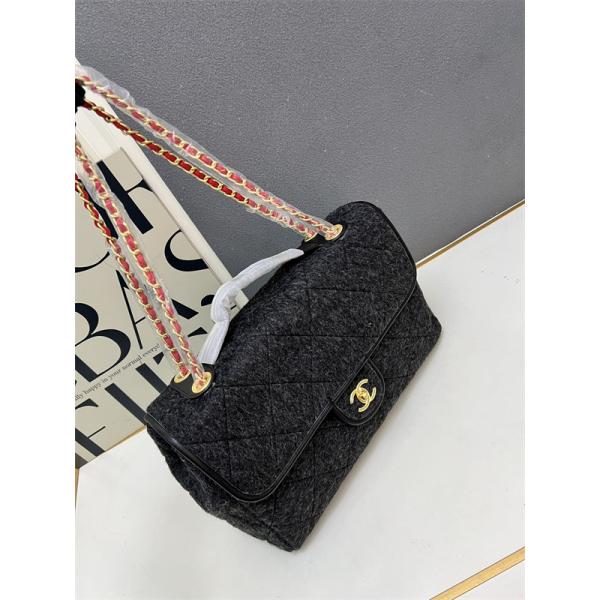 グレーモール 大サイズ CHANEL シャネル ショルダーバッグ コピー ユニセックス ヴィンテージ風