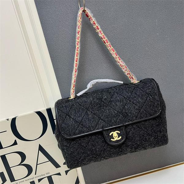 グレーモール 大サイズ CHANEL シャネル ショルダーバッグ コピー ユニセックス ヴィンテージ風